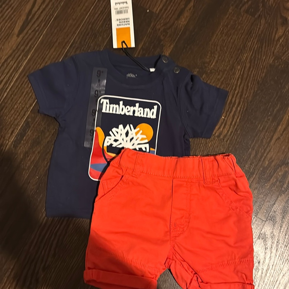 Timberland 9M outfit - shorts and tshirt